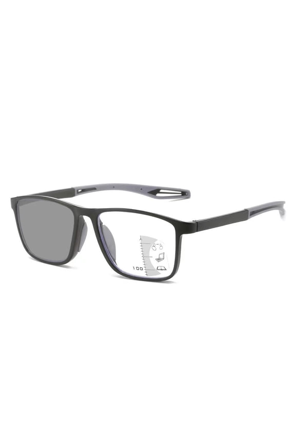 Anti-blue Light Presbyopia Glasses Automatic Zoom Far and Near Dual-purpose Multi-focus Color-changing Presbyopia Glasses High-definition Flat Glasses for Men and Women