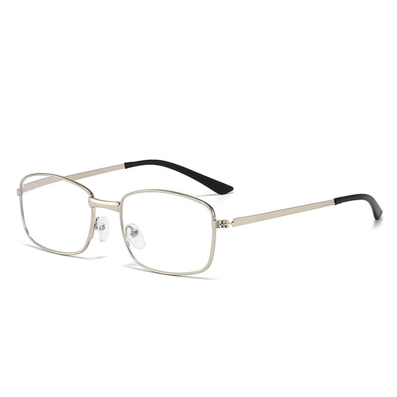 Anti blue light men's and women's black metal frame ultra light resin ...