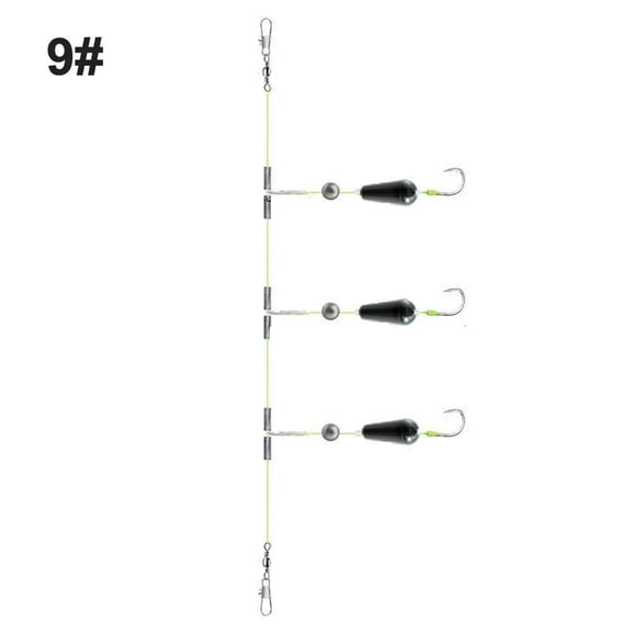 Anti-bottom string hook, off-the-bottom pre-tied fishing hooks