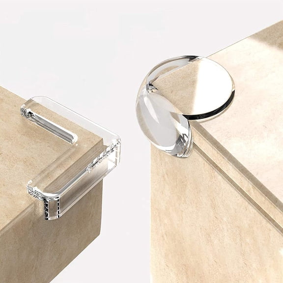 Anti-collision corner transparent corner soft silicone Anti-skid protective cover 12 pieces