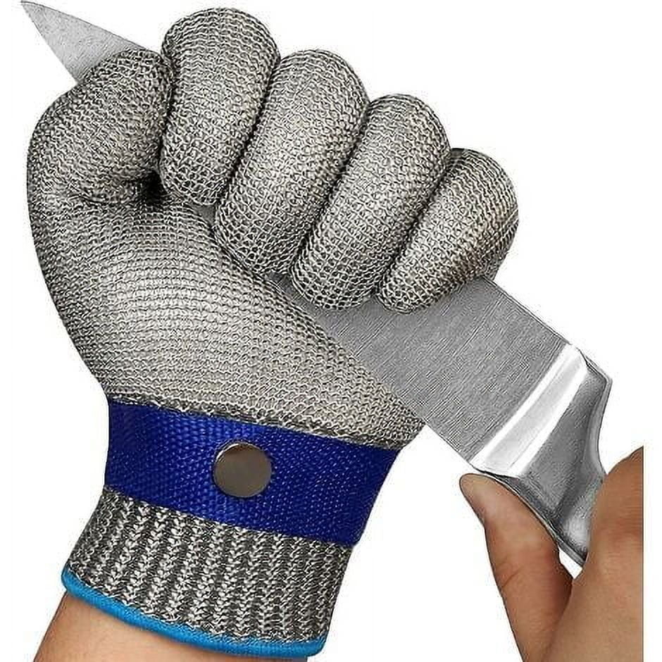 Anti-cut metal gloves cutting and felling chainsaw operation labor protection hand protection s 22.5cm