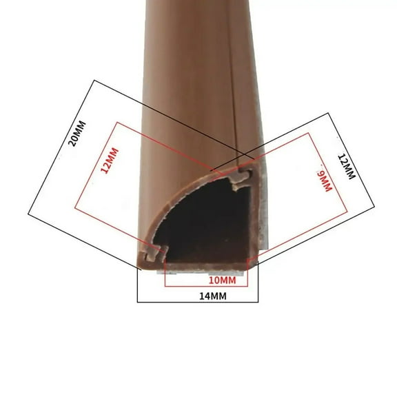 Anti-extrusion Floor Cord Cover Triangle Self-Adhesive Extension Wiring Duct Protector Durable Electric Wire Slot Home Outdoor