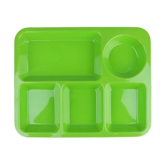 STRANDCHIC Divided Plates for Serving Ware Plastic Plate Dark Green 1Pcs for Home Use