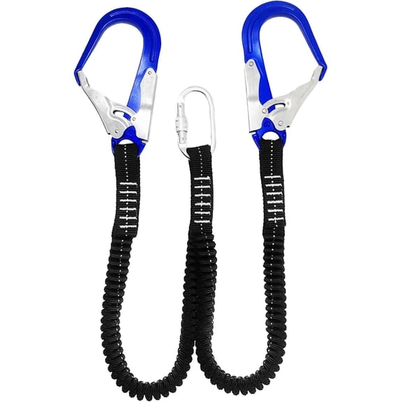 Anti-fall Safety Harnesses, Heavy Duty Tape Leash with Hook Safety Harness with Retractable Rope for Dogs, Construction, Roof, Tree Climbing and Travel