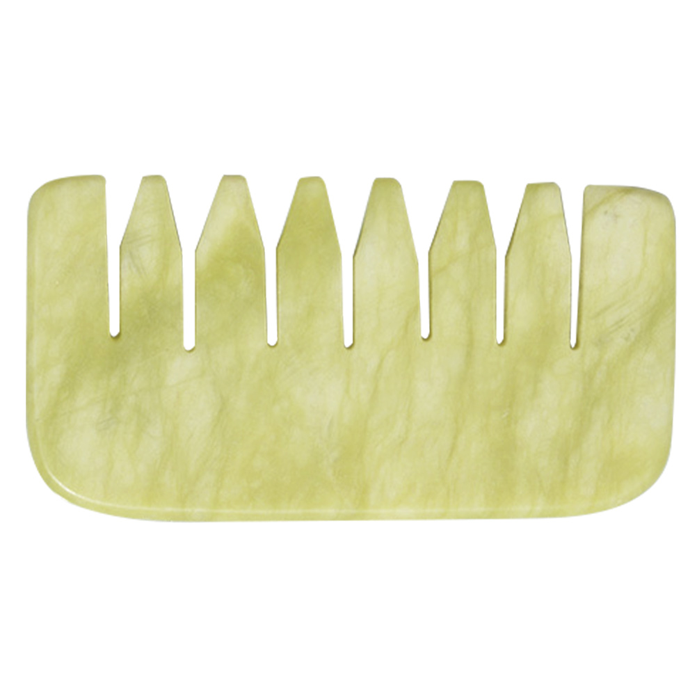 Guichaokj Antihair Loss Combs Massage Jade Gua Sha Tools Traditional
