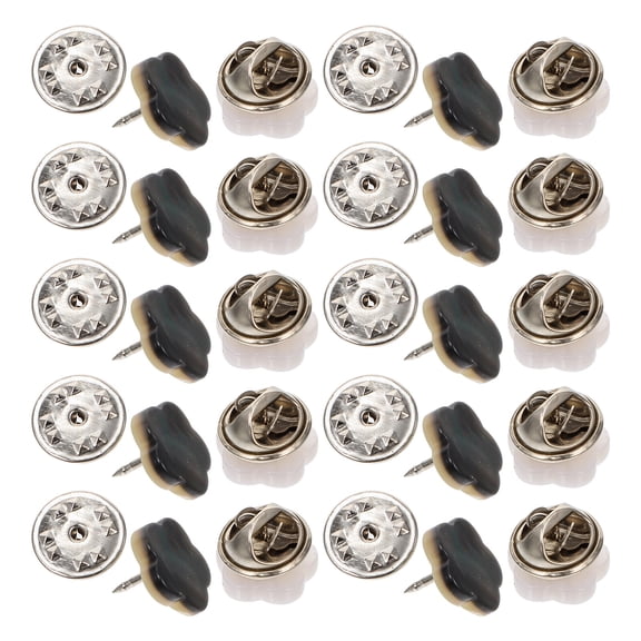 STRANDCHIC Shirt Buttons White Stainless Steel 20Pcs 0.5X0.5in