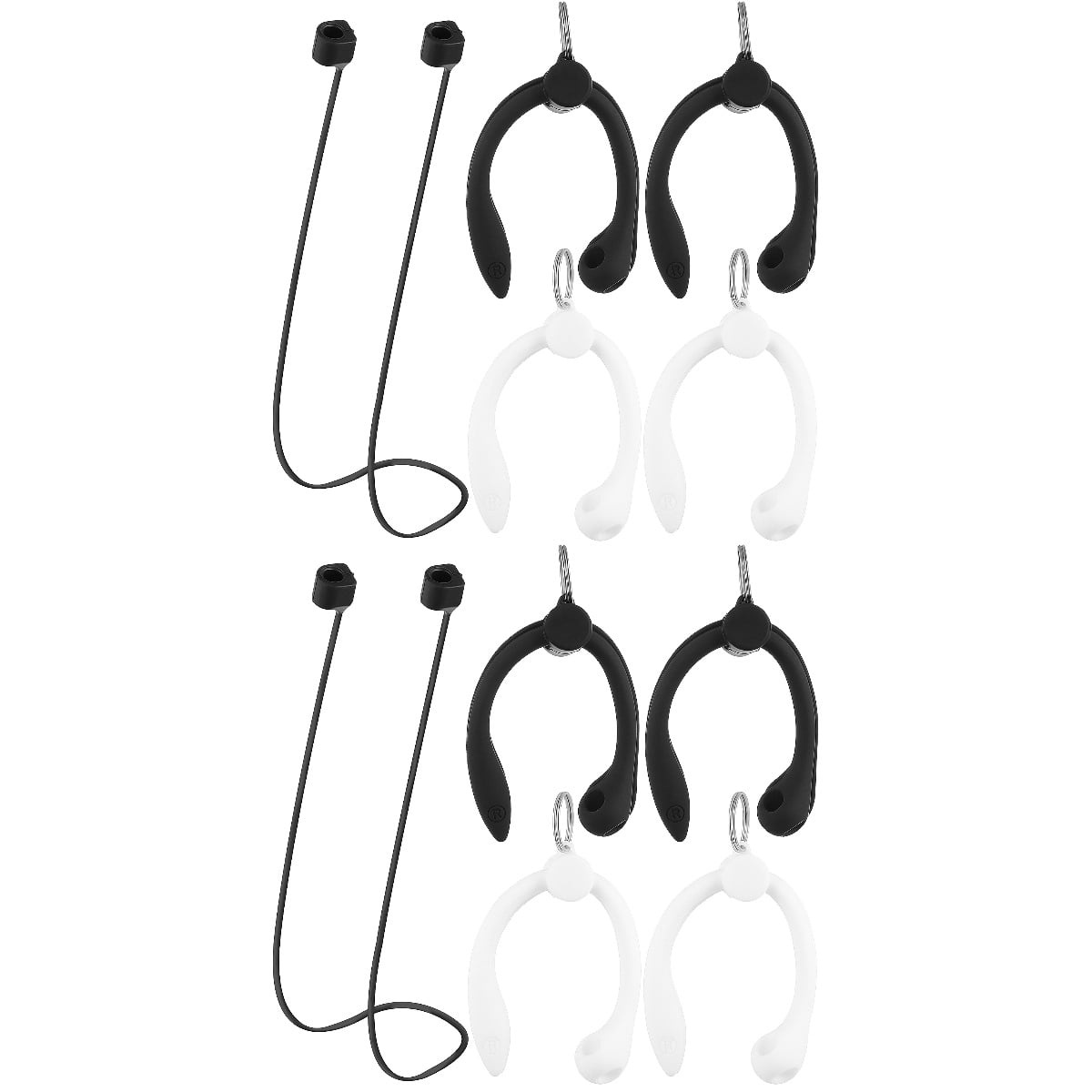 Anti lost Line Earbud Hooks for Wireless Earbuds Silica Gel Headset Over the ear 2 Sets