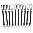 thumbnail image 1 of Anti-lost Rope Retractable Elastic with Keyring Carabiner Multifunctional Anti-theft TPU Coiled Spring Fishing Anti-lost Safety Lanyard Outdoor Supplies, 1 of 8