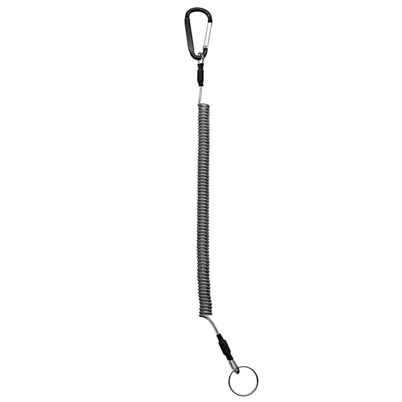 Anti-lost Rope Retractable with Keyring Carabiner Theftproof Coiled Spring Fishing Pliers Anti-lost Safety Lanyard Outdoor Accessories