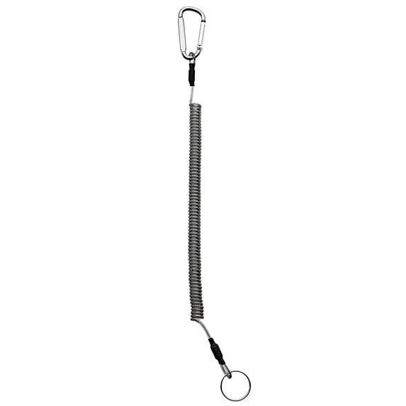 Anti-lost Rope Retractable with Keyring Carabiner Theftproof Coiled Spring Fishing Pliers Anti-lost Safety Lanyard Outdoor Accessories