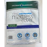 Ultimate Guardian Fitted Polyester Mattress Protector, Queen, Waterproof, Dust Mite Protection