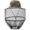 thumbnail image 1 of Anti-mosquito Mesh Fishing Cap Outdoor Beekeeping Protect Head Net Hat with Flat eaves, 1 of 5