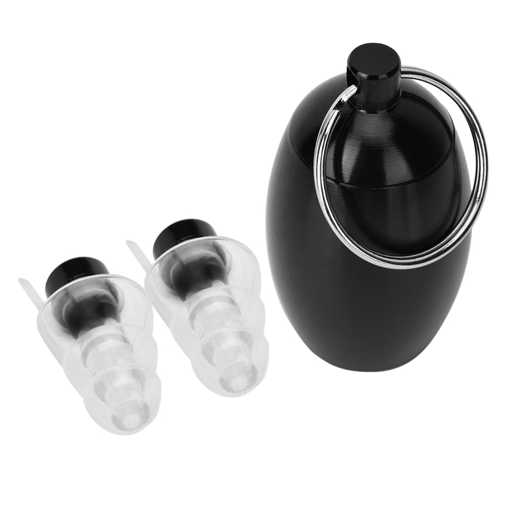Anti noise Music Safe Ear Plugs High Fidelity Hearing Protection Black