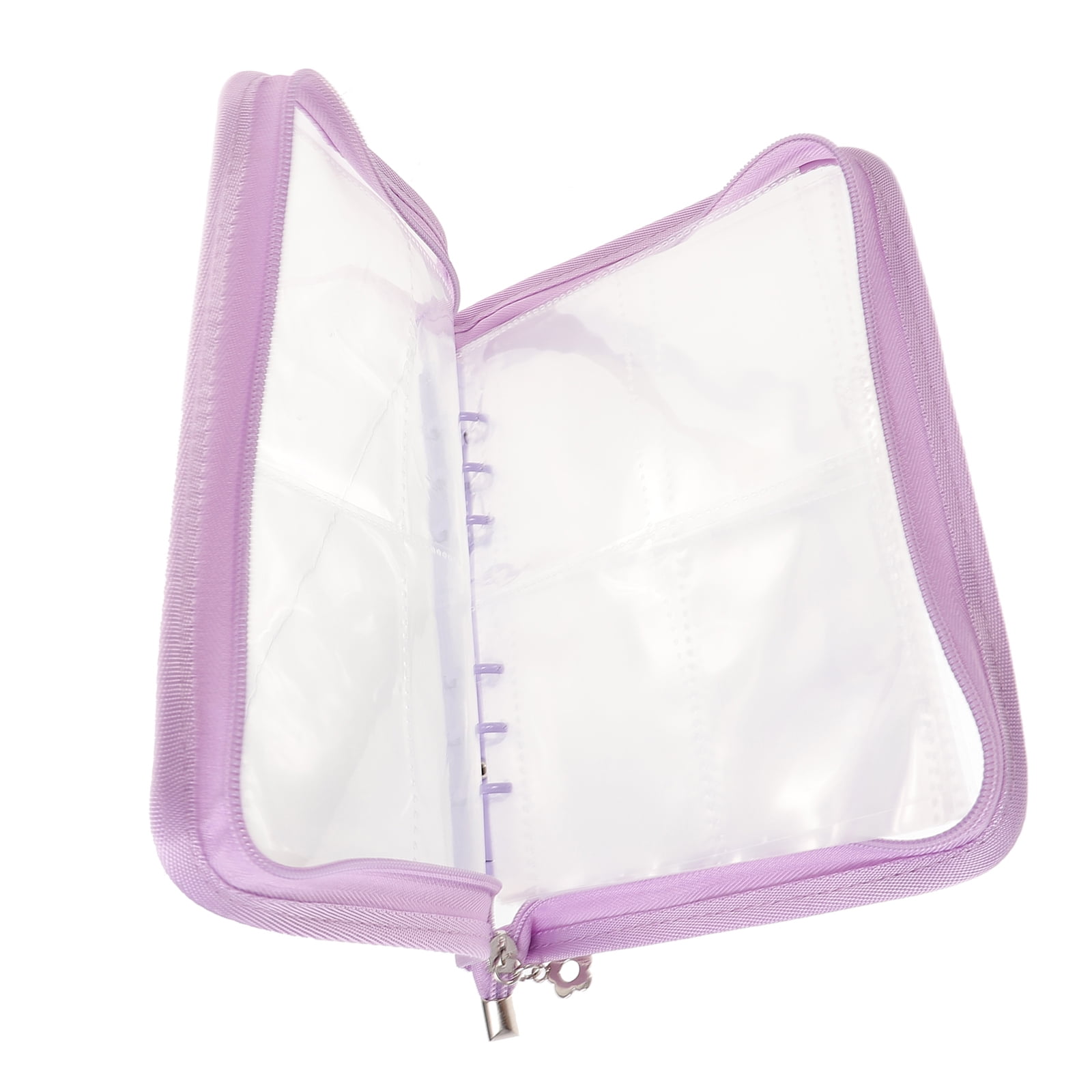 Antioxidation Portable Zippered Transparent Storage Booklet for