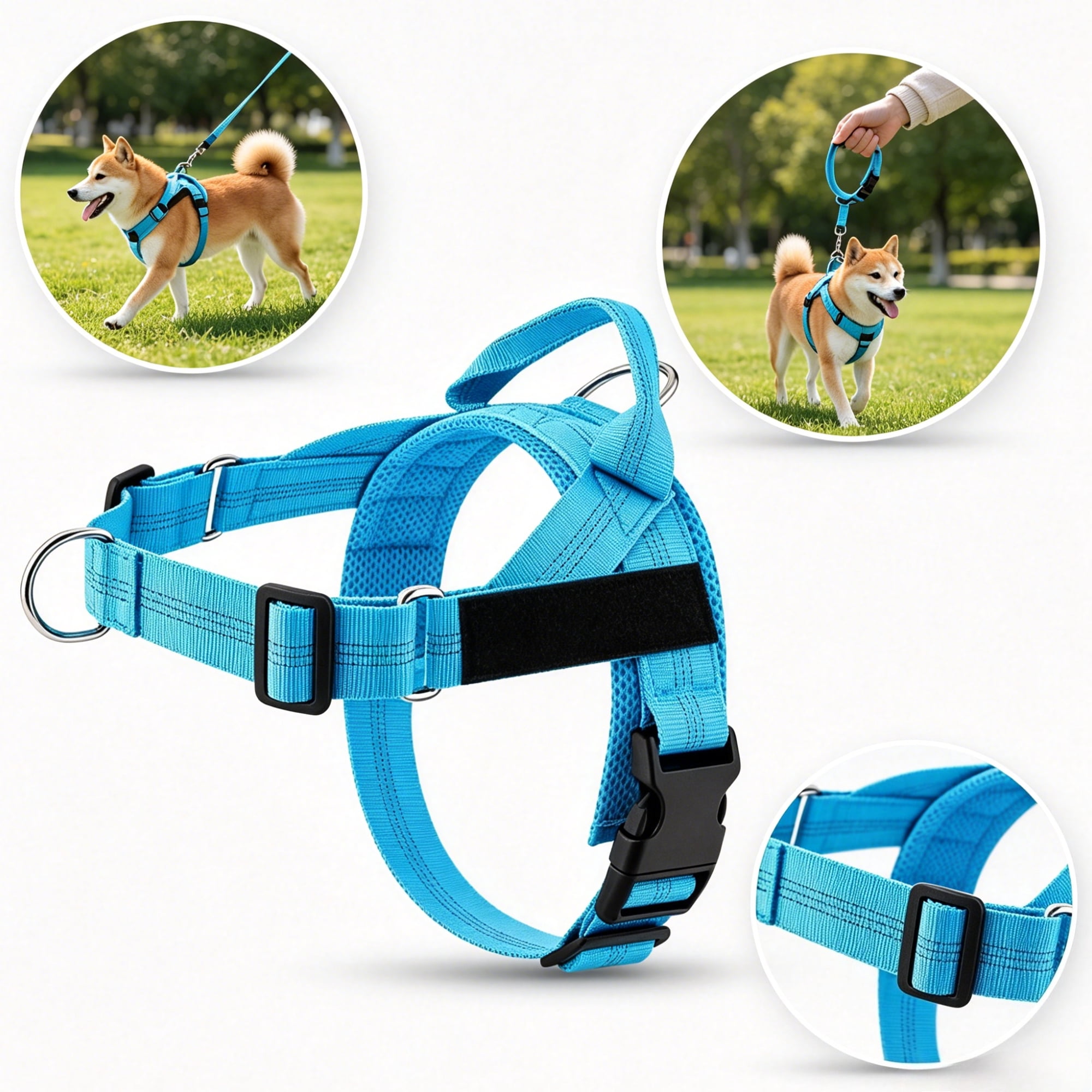 Dog Harness With Front And Back Clip