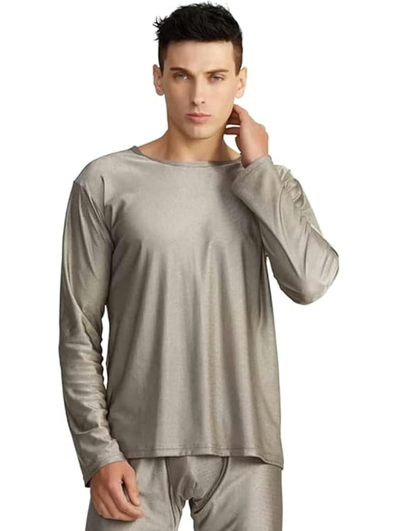 EMF Protection Faraday Cloth Anti-radiation Home Wear, Long-sleeved T-shirt, Antibacterial Silver Fiber Underwear
