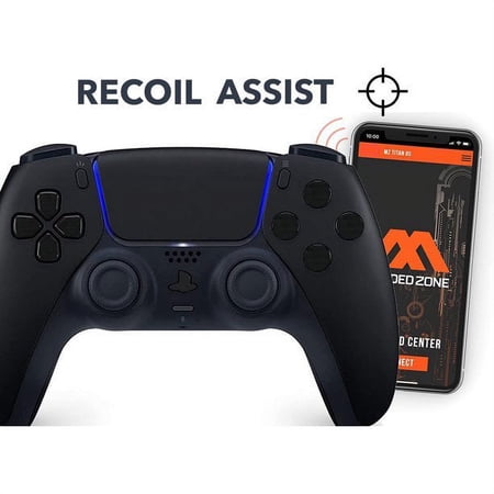 "Midnight Black" Anti-recoil SMART Rapid Fire Controller Compatible with PS5 Custom Modded Controller all shooter games & more