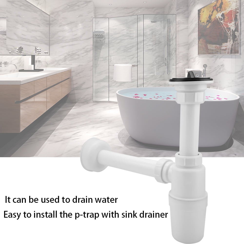 Antirust Ptrap Drain Pipe, Plastic Durable Antirust Ptrap With Sink Drainer Pollution