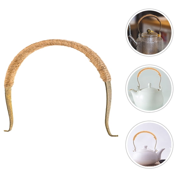 HEANUJJ Replacement Teapot Handle Rustic Design Anti-Scald 1Pcs 5.9x4x0.7In
