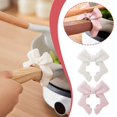 thumbnail image 1 of Anti-scalding silicone cutlery rack, spatula rack, silicone bow spoon rack, cute cooking utensil rack, adjustable, 1 of 9