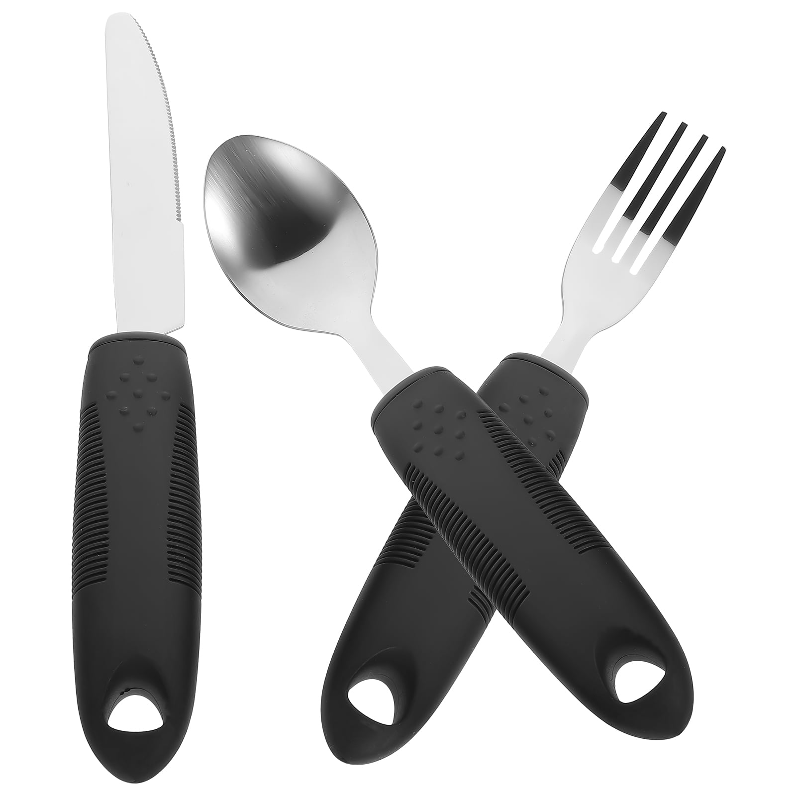 Antishake Tableware for The Elderly Gifts Parkinsons Wooden Stainless