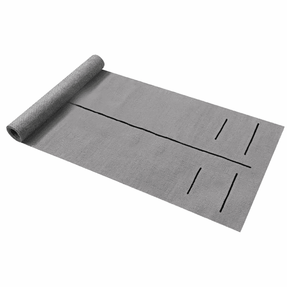 Anti-skid Cotton Alignment Yoga Mat (Grey)