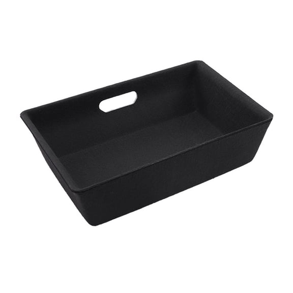 Anti-skid Under for Seat Drawer Box Black Flocking Car Interior Storage Box for Interior Accessories