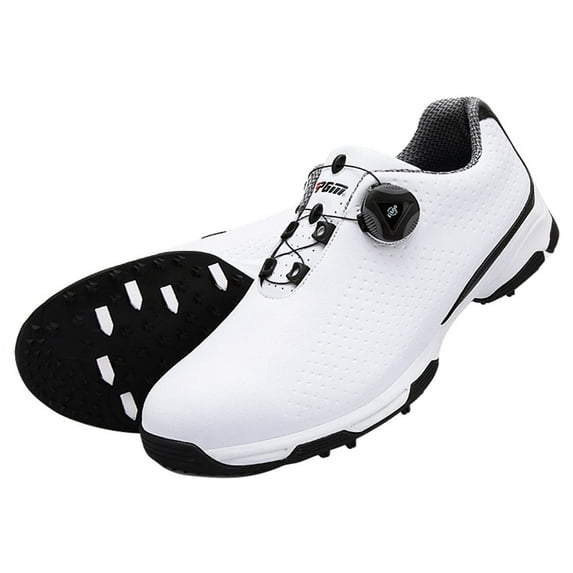 Anti-skid Waterproof Golf Shoes for Men with Lace System