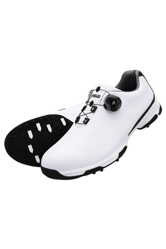 Anti-skid Waterproof Golf Shoes for Men with Lace System