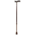 Anti slip Alloy Cane Elder Disability Safety Walking Stick 10 Level Height Adjustable Copper