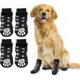Antislip Dog Socks For Dogs 2 Pairs Soft Adjustable Paw Protection Dog