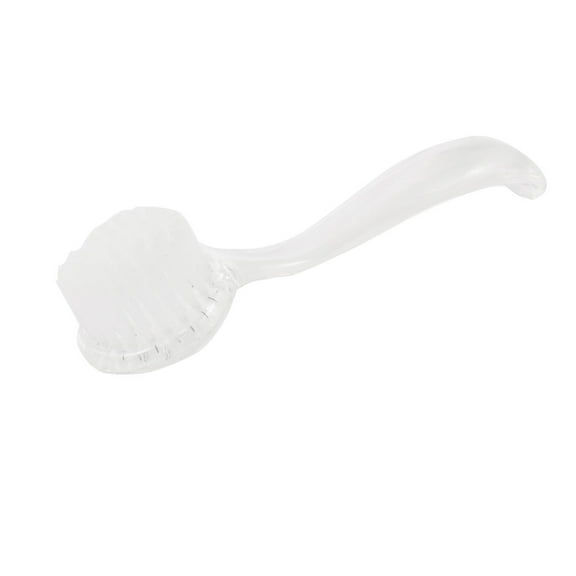 Anti-slip Grip Round Bristle Plastic Face Cleaning Washing Brush Clear