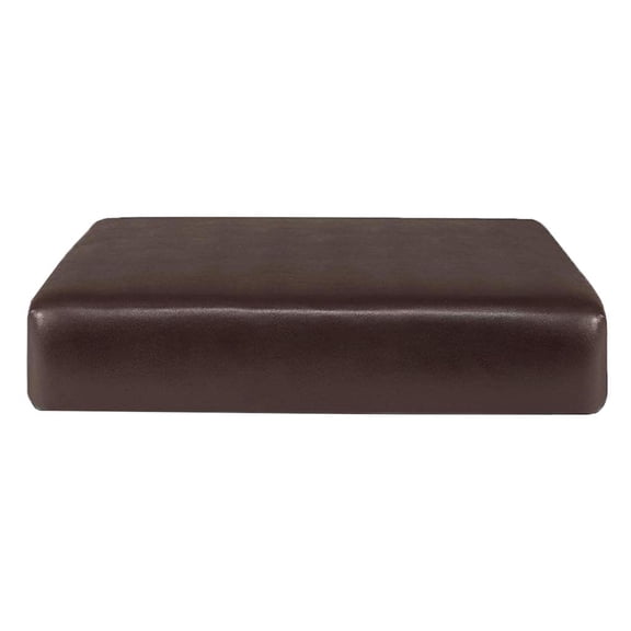 Anti-slip PU Leather Stretch Sofa Seat Cushion Slipcovers Single Seat for Settee Seater , Coffee_1 Seater