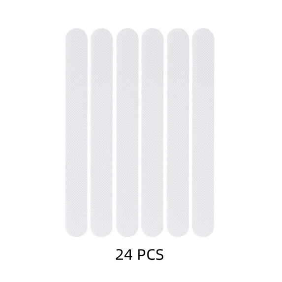 Anti-slip Strips, Safety Shower Treads Stickers - 24 Pcs, Bathtub Non Slip Stickers, Anti Skid Tape for Shower,Tub,Steps, Floor-Strength Adhesive Grip Appliques for Baby,Senior,Adult