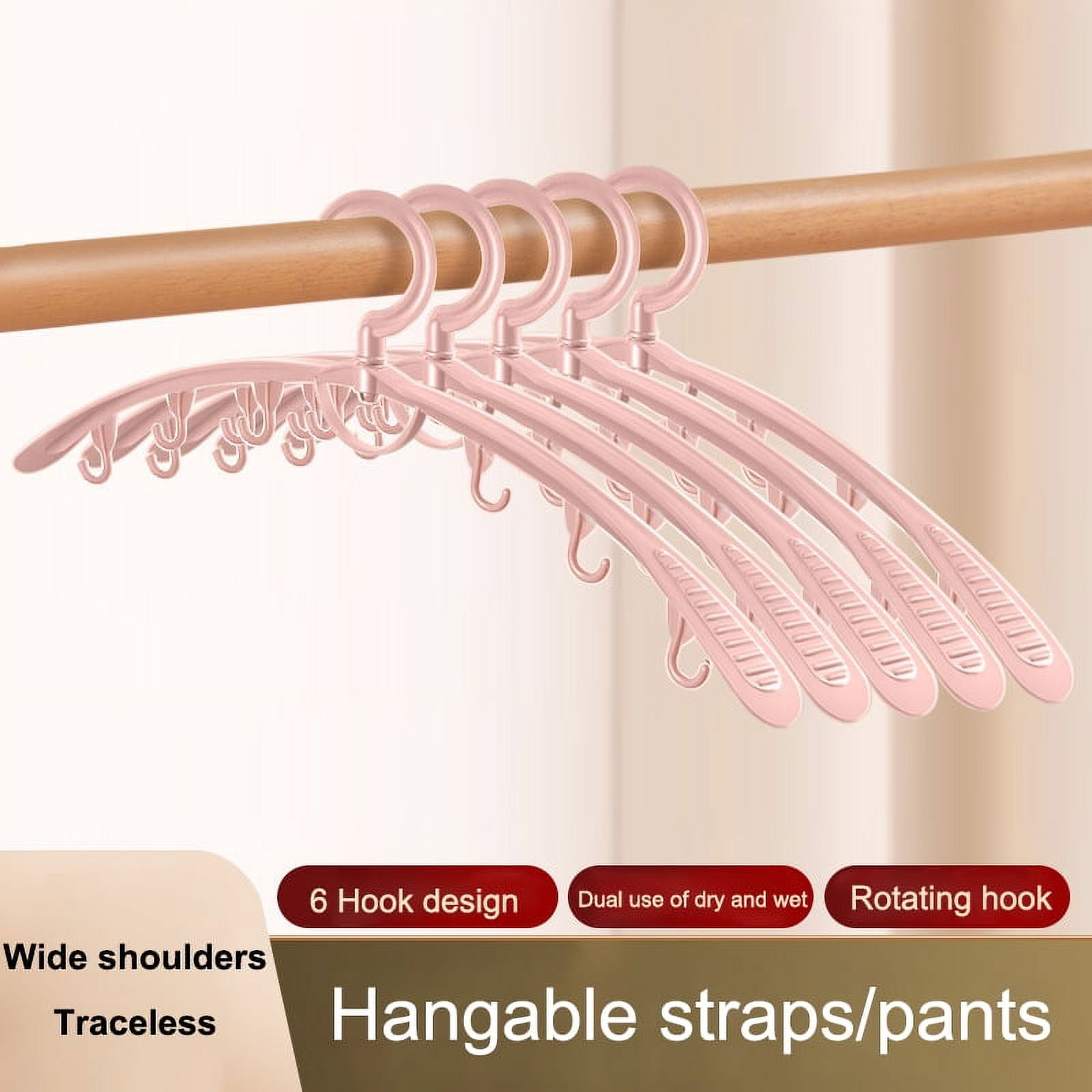 Anti-slip Wide Shoulder Plastic Clothes Rack Drying Rack Rotatable with ...