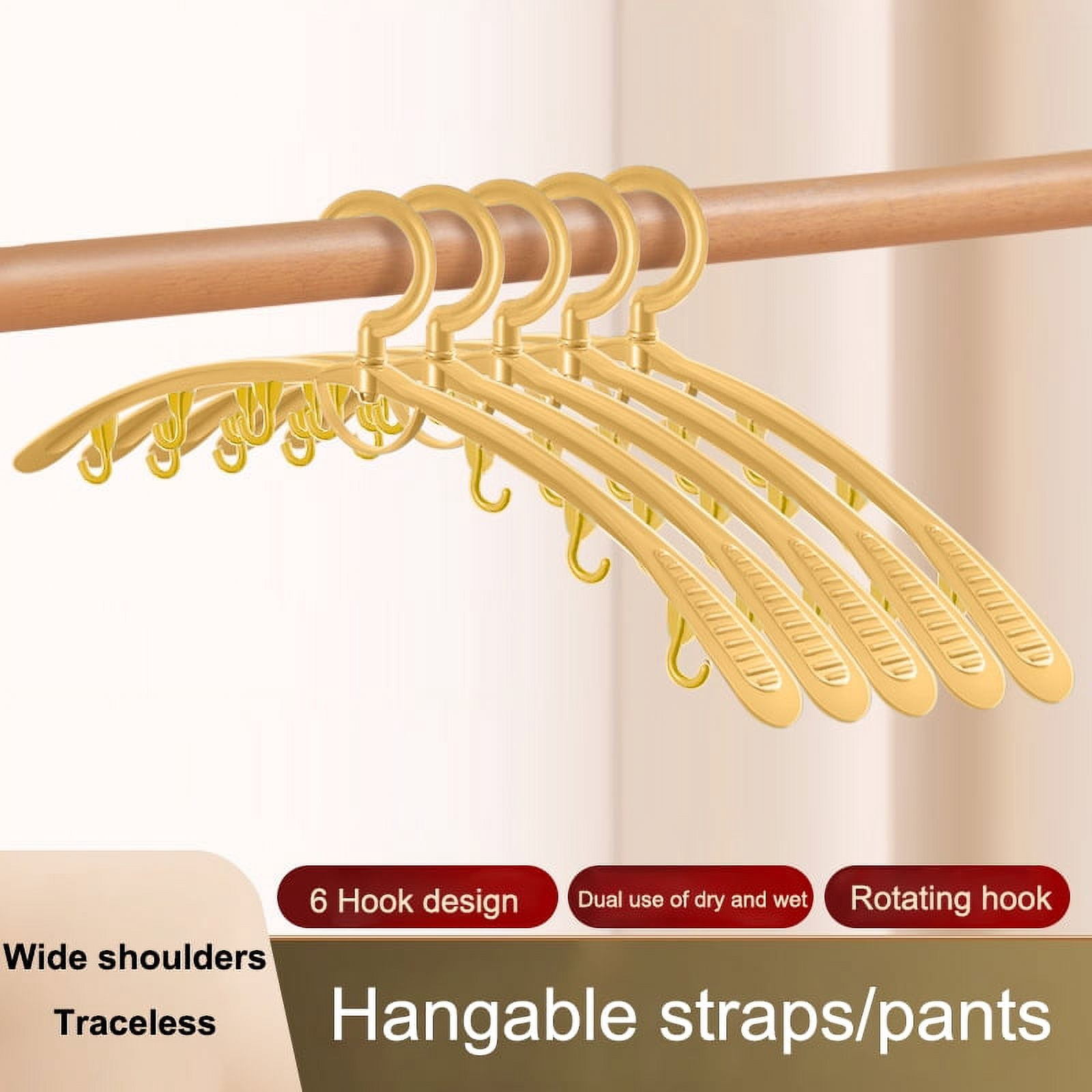 Anti-slip Wide Shoulder Plastic Clothes Rack Drying Rack Rotatable with ...