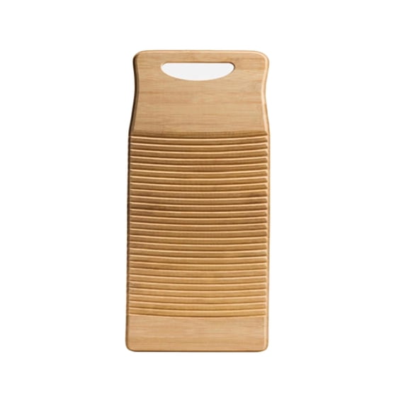 Anti-slip Wooden Washboard with Hanging Hole, Laundry Scrubbing Tool