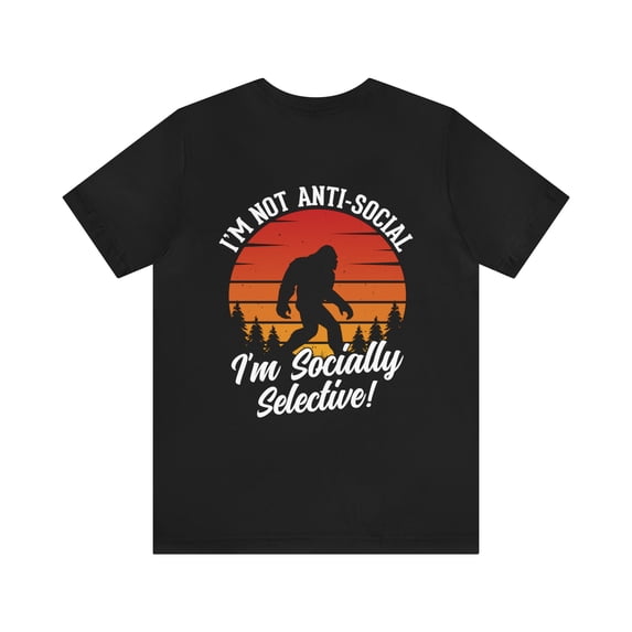 Anti-social Bigfoot Unisex Jersey Short Sleeve Tee