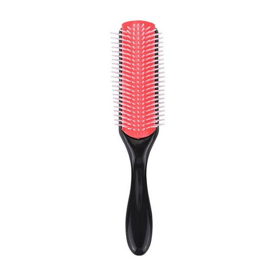 Anti-static Hairdressing Tool Hair Styling Scalp Massager 9-Rows Detangling Hair Brush Hair Comb L