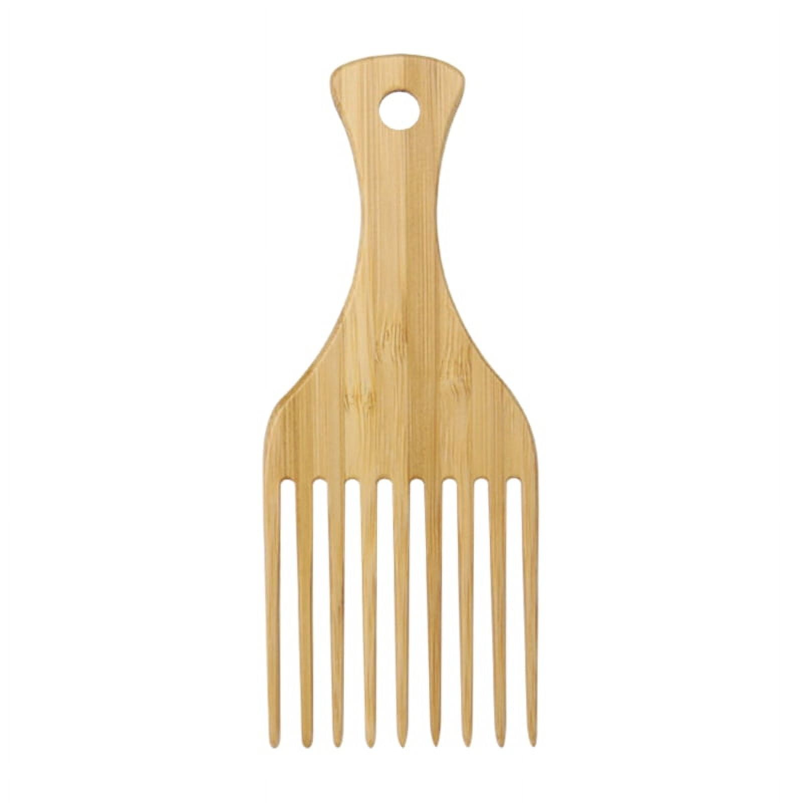 Antistatic Natural Bamboo Hair Pick Comb Scalp Massage Long Tooth Detangling Combs Hair Styling
