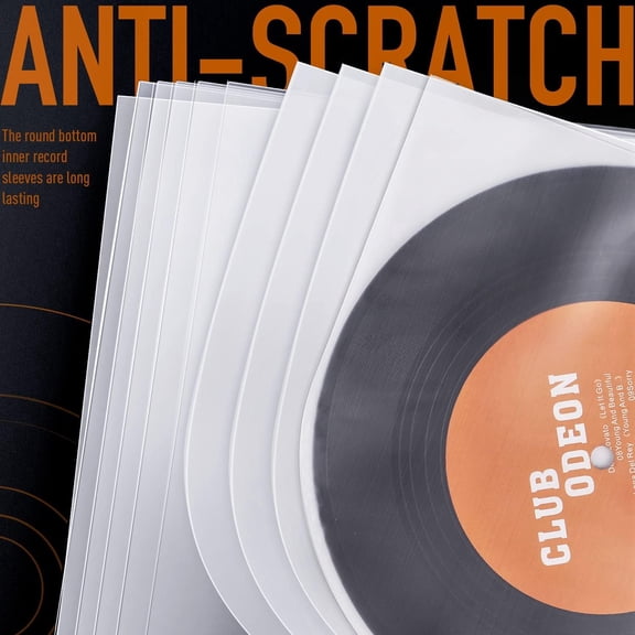 Anti-static Pouches 50 cs Vinyl Record Album LP Outer Sleeve LP Vinyl Inner Sleeves, 12" Semi-Transparent Plastic CoverCovers,Fame Vinyl Album Inner/Outer Sleeves