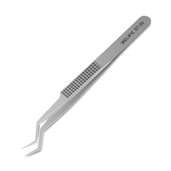 1Piece Anti-static Tweezers ST-20 Tweezers Stainless Steel Tweezers for Craft Jewelry Electronics Repair