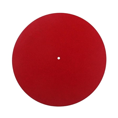 Anti-static Turntable Platter Felt Slip Mat Player Audiophile Pad Red