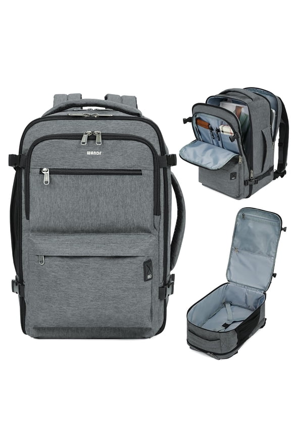 15.6 Inch Laptop Backpack Travel Backpacks Carry on Daypack for Spirit Airlines Personal Item Bag 18x14x8 with Wet Pocket School Bookbag, 20L, Grey