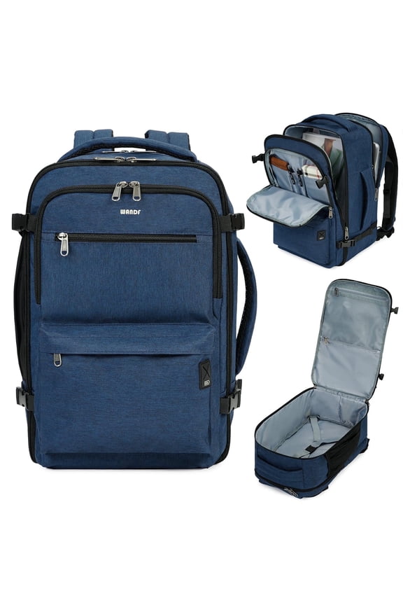 15.6 Inch Laptop Backpack Travel Backpacks Carry on Daypack for Spirit Airlines Personal Item Bag 18x14x8 with Wet Pocket School Bookbag, 20L, Blue