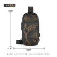 Antitheft Combination Lock Men‘s Chest Bag Crossbody Bag Oxford Cloth