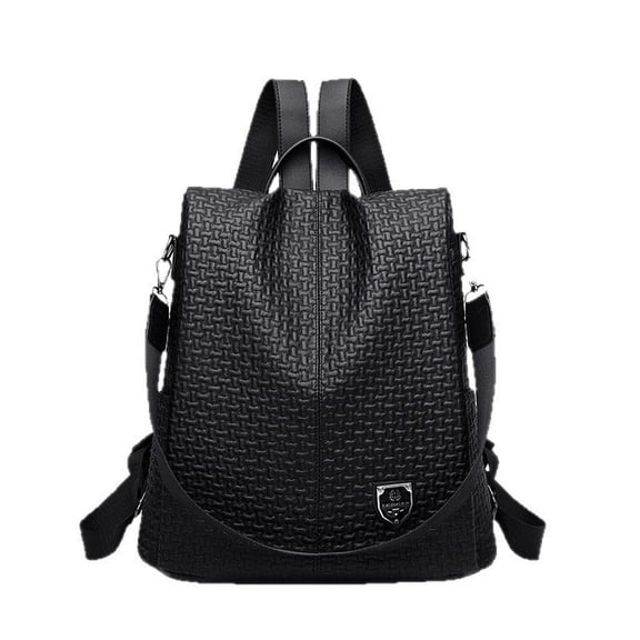 Anti-theft Fashion Waterproof PU Leather Women's Travel Backpack Lightweight Everyday Shoulder Bag