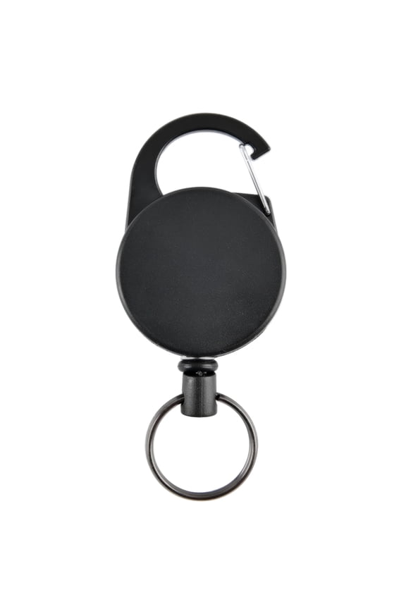 Anti-theft Metal Easy-to-pull Buckle Rope Elastic Keychain Retractable Keyring