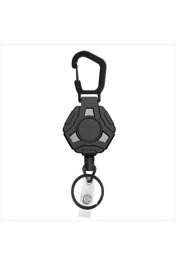 Anti-theft Metal Easy-to-pull Buckle Rope Elastic Keychain Sporty Retractable Key Ring Anti Lost Key Ring Accessories 60cm