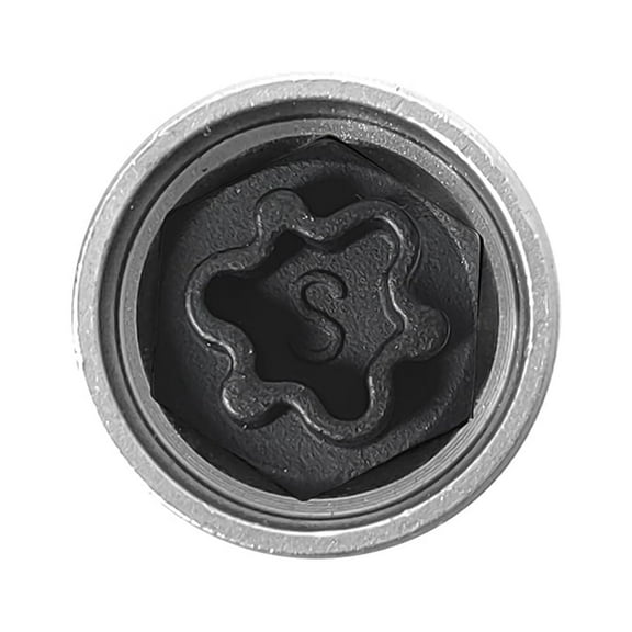 Anti-theft Screw Socket Wrench Tool Security Master Locking Wheel Nut Key 816 / S 17mm Socket Replacement for Audi A6 A3 A4 A5 TT